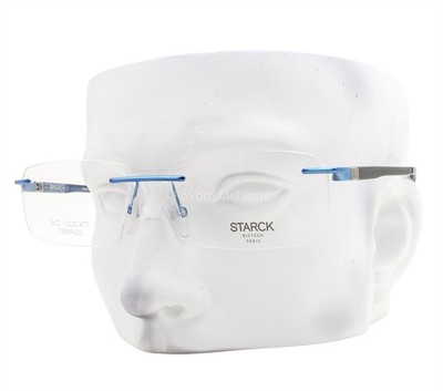 Starck Rimless Eyeglasses SH 2062 0003 Glasses Polished Blue 57-17-145 No Case