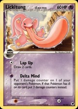 Pokemon TCG Card Lickitung (Delta Species) Dragon Frontiers 19/101