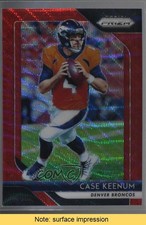 2018 Panini Prizm Red Wave Prizm 48/149 Case Keenum #141 READ 0c6