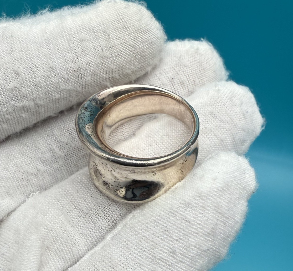 Sturdy Solid Sterling Silver Ring by Milor Italy - image 4