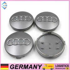 4x 60mm Nabendeckel 4B0601170 Radkappen Grau Nabenkappen Für Alufelgen Au&di