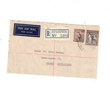 Australia 1950 2/- Registered Cover to SWITZERLAND,cds ROYAL EXCHANGE NSW