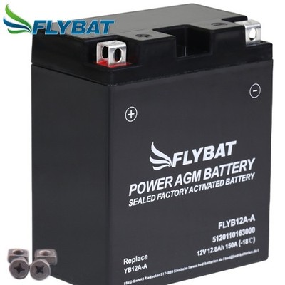 Batterie für Honda CB 500 K Four CB500 1 1977 FlyBat YB12A-A AGM geschlossen