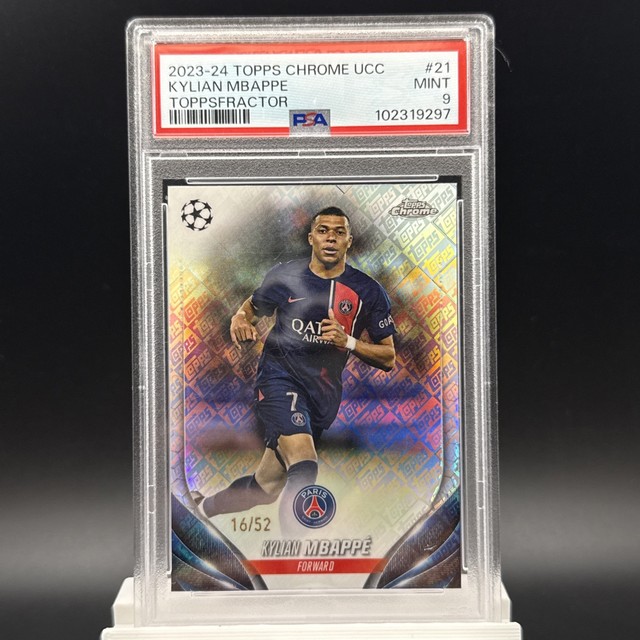 2023-24 Topps Chrome UEFA Club Competitions - Kylian Mbappe #21 Toppsfractor /52