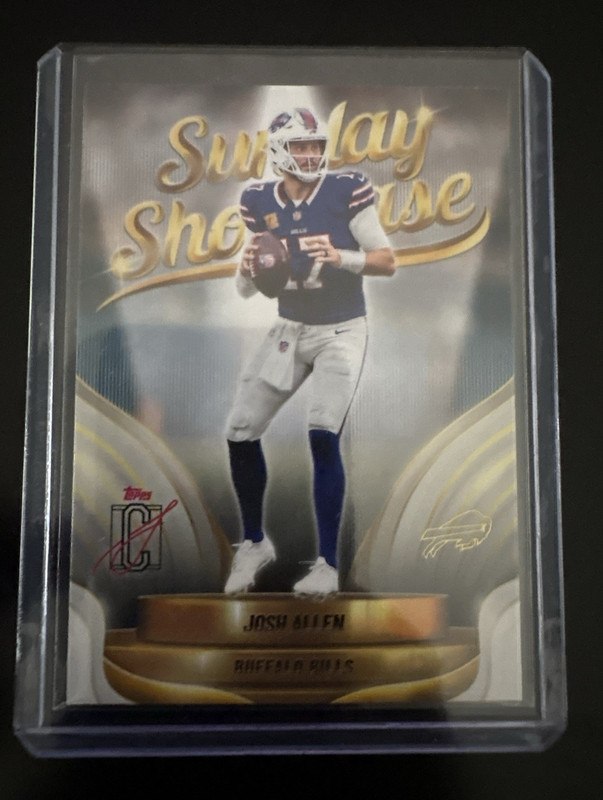 Topps 2025 Composite Sunday Showcase Insert Josh Allen Bills #SS-7
