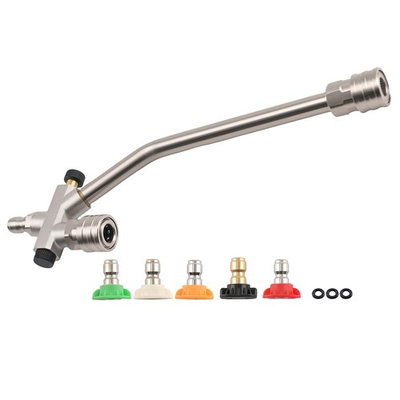 #ad #ad Pressure Washer Foam Cannon Gun Dual Use With 5 Nozzles 4000 PSI 1 4quot; Stainless $27.79