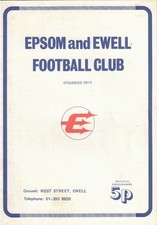 EPSOM & EWELL v HOUNSLOW 1975/76 ATHENIAN LEAGUE CUP
