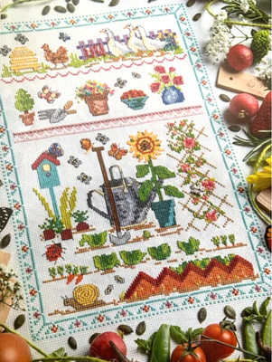 SAMPLER VINTAGE MODERN verschiedene Themen Kreuzstichkarte zur Auswahl