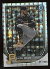 2025 Bowman Chrome Geometric Refractor Paul Skenes Pirates #/499 Card #30