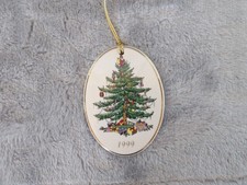 VTG 1999 Spode Happy Holidays Christmas tree ornament
