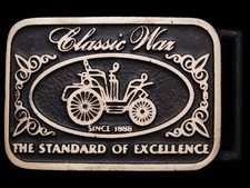 JL25134 NOS VINTAGE 1970s  CLASSIC WAX SINCE 1888  SOLID BRASS BELT BUCKLE