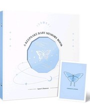 Baby Memory Book - Gender Neutral Baby Book Keepsake with Silver Foil Design,...