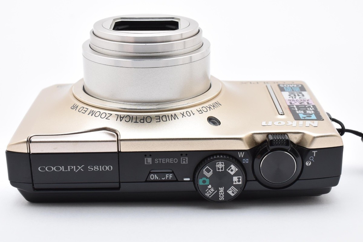 【美品】Nikon COOLPIX S8100 ゴールド Amazon.com : Nikon Coolpix S8100 12.1 MP CMOS Digital Camera