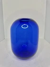 Vintage MCM Blenko Glass 8016s Pill Vase In Sapphire 8.75” Don Shepherd Stunning