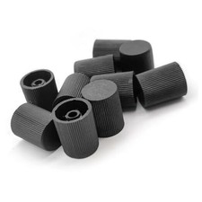 Car Air Conditioner Dust Valve Caps, Leakproof AC 0.62"/16mm High 10 PCS Black