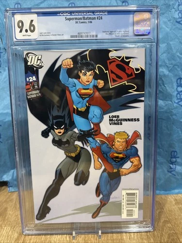 Superman / Batman # 24 Cgc 9.6 Graded Comic DC Comics 2007 | Supergirl