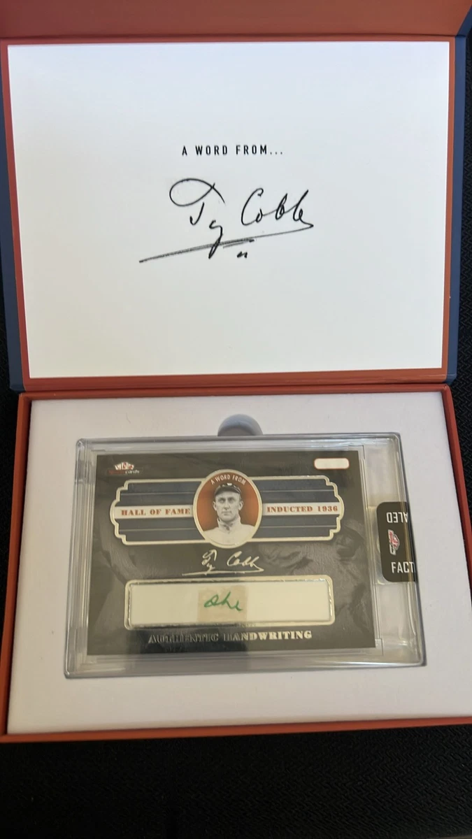 ty cobb autograph products for sale | eBay