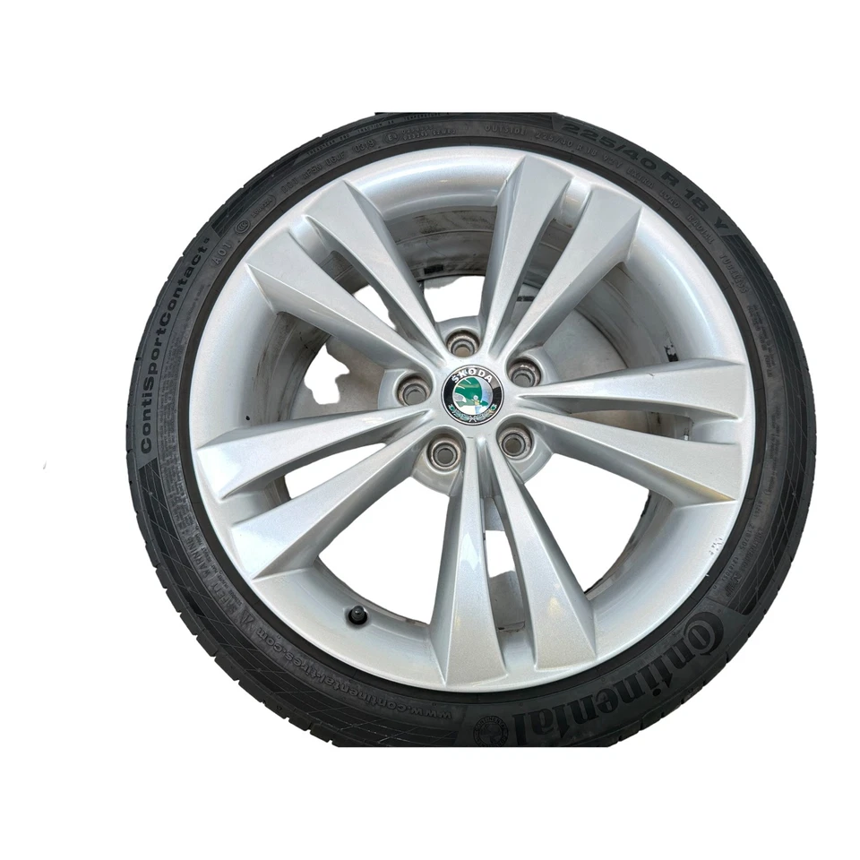 Kompletträder Sommerreifen 7,5x18 ET51 Alufelgen Skoda Octavia RS 1Z 1Z0601025AJ - Bild 2 von 4
