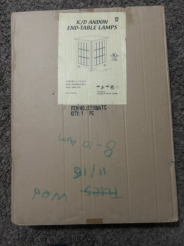 Japanese Andon Table Lamp