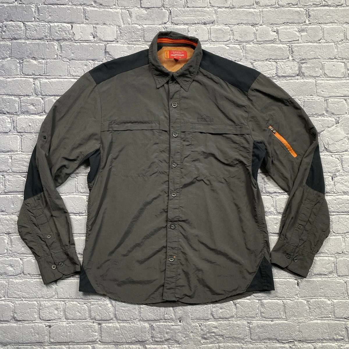 Chemise Craghoppers Bear Grylls Homme Grise - Taille M - Légère Et Ventilée - Occasion