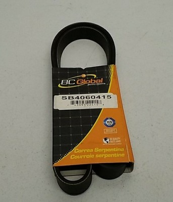 BC Global SB4060415 Serpentine Belt   6-Rib High-Performance Drive Belt