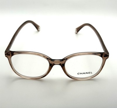 Chanel CH3432 1709 47mm Transparent Brown Pantos Eyeglasses Frame