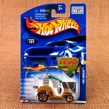 2002 Hot Wheels Fore Wheeler #127 Metallic Dark Gold Mainline 5SP Gold