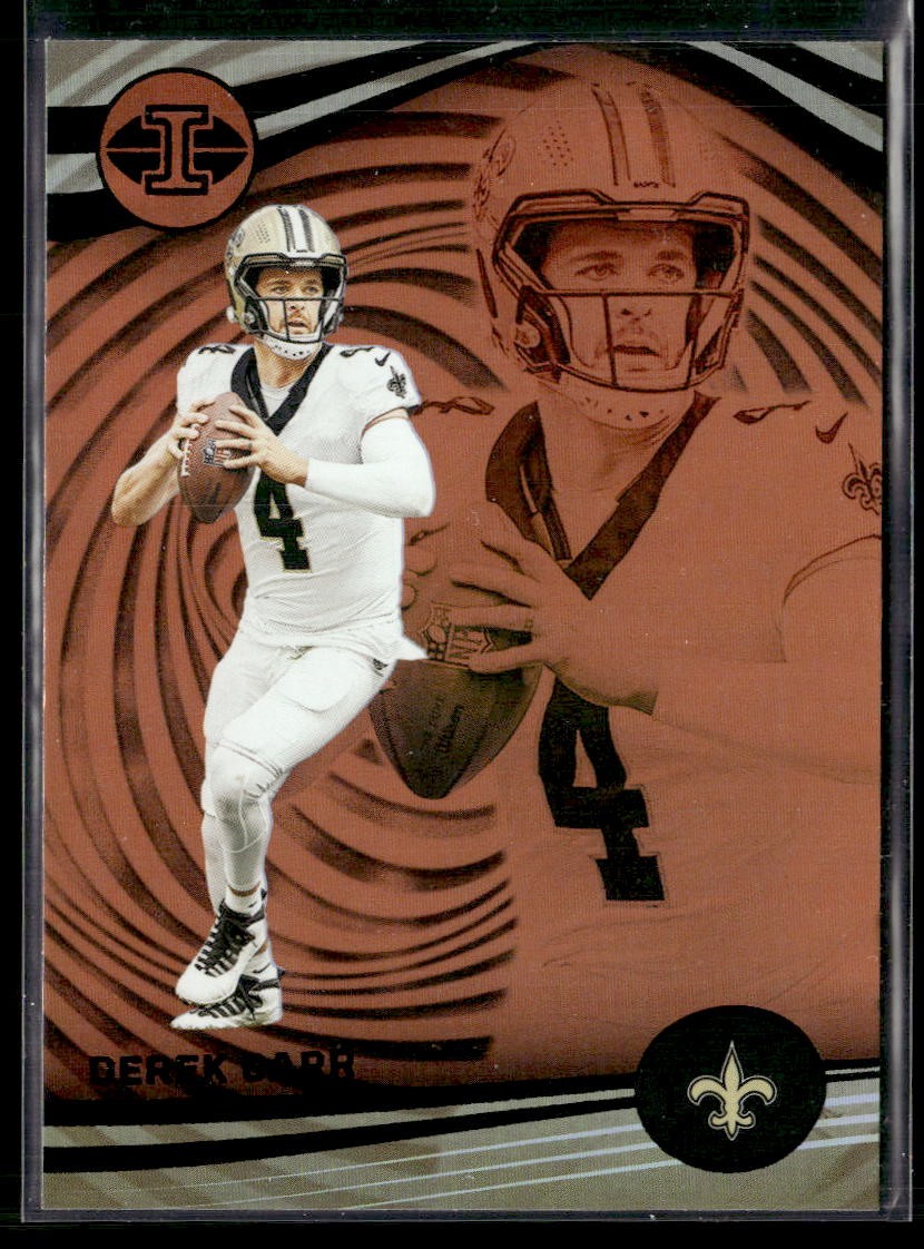 Derek Carr 2023 Panini Illusions #78 Orange Trophy Collection