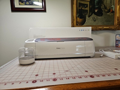 Cricut Maker, Cuts Intricate Designs, writes, foils on paper Vinyl Leather Fabri