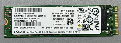 256GB SKhynix M.2 2280 SATA SSD, für Laptop / Notebook