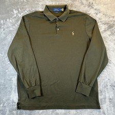 Polo Ralph Lauren Polo Sweatshirt Mens L Green Classic Fit Long Sleeve Pullover