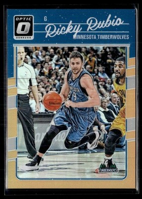 2016-17 Donruss Optic Orange Ricky Rubio 050/199 Minnesota Timberwolves #127