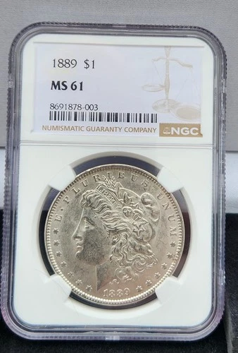 1889 $1 Morgan Silver One Dollar MS61 Philadelphia BU Fast Shipping Read