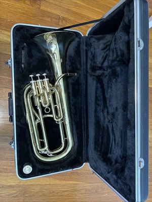 RS Berkeley Baritone Horn D2 0262 Excellent Shape w/ Mouthpiece and Hard Case