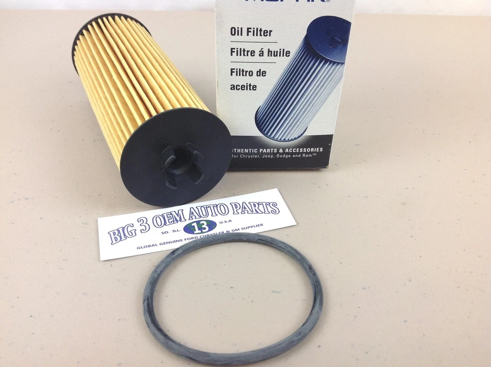 Chrysler Dodge Jeep 2011-2013 kit de filtro de aceite 3,6 L Mopar OEM 68079744AD Foto 3 de 4