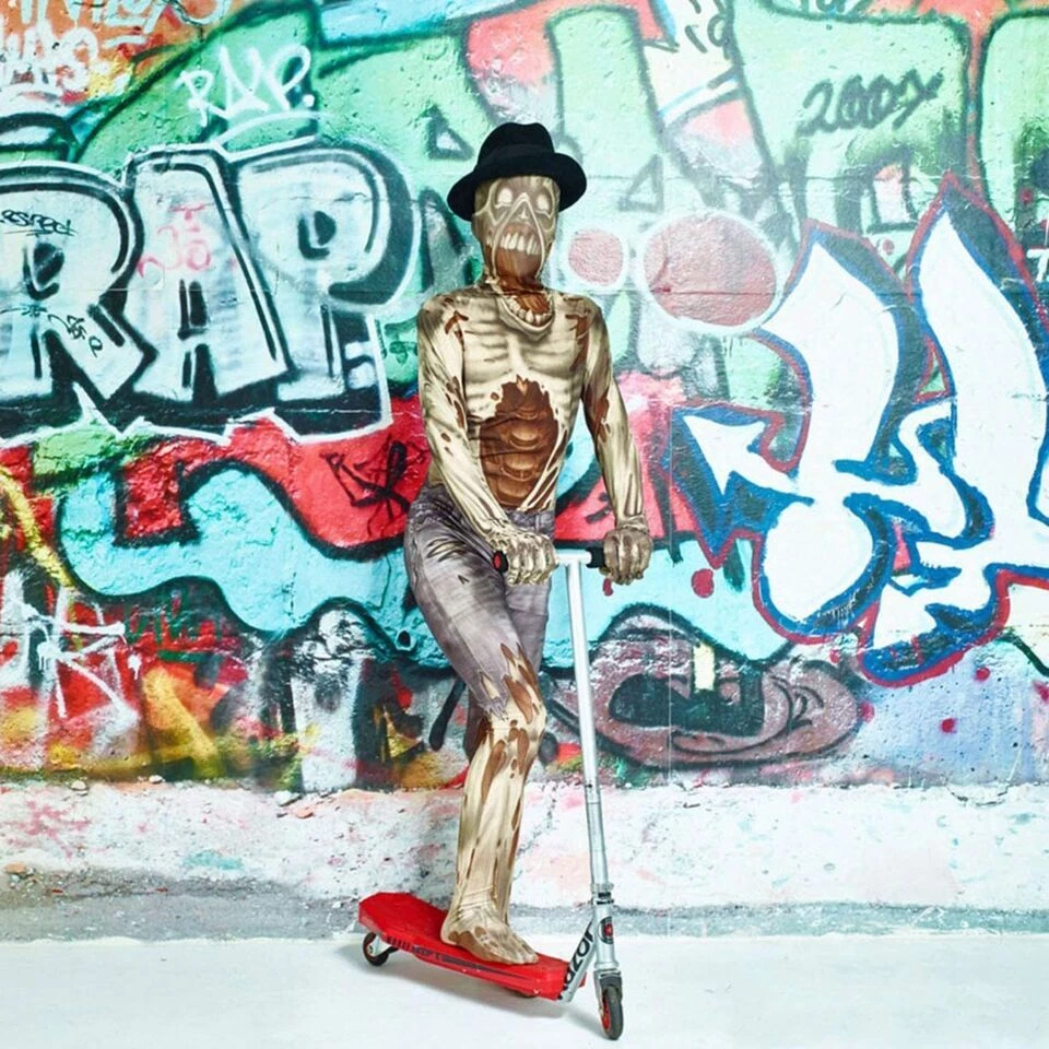 Niños Zombie Monstruo Morphsuit Niños Niñas Terror Halloween Body Disfraz Foto 4 de 4