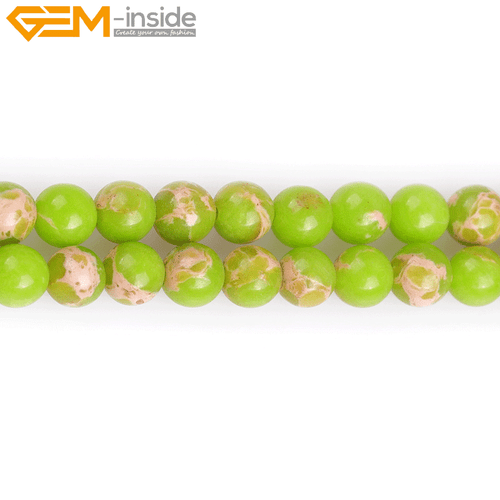 15'' Round Assorted Color Stone Beads Natural Sea Sediment Loose Beads Jewelry - Picture 38 of 96