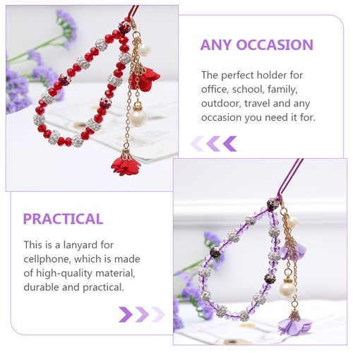 Mobile Phone Straps Accessories for Phones Flower Charm Wristlet - 第 10/12 張圖片