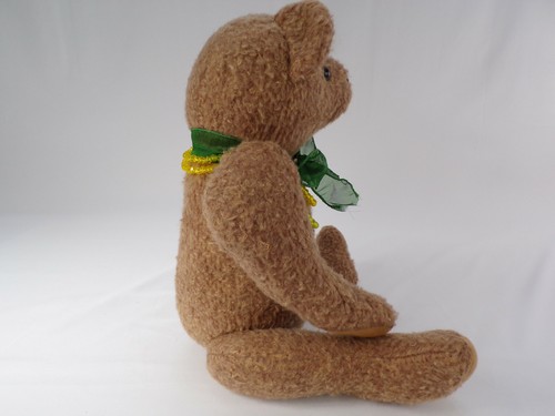 Vintage Hand Crafted Bear by Char 20" Wheat "CURLY" Ozark Mtn Crafts w/Tag b23 - Picture 2 of 8