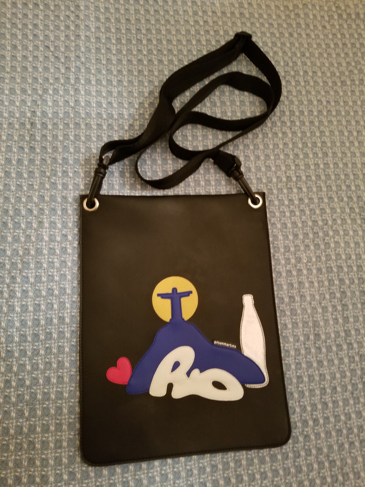 GILSON MARTINS Bag Pouch Rectangular Flat Black w… - image 12