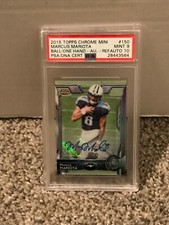 2015 Topps Chrome Mini REF #150 MARCUS MARIOTA RC - PSA 9 / DNA Auto 10 - #d/10
