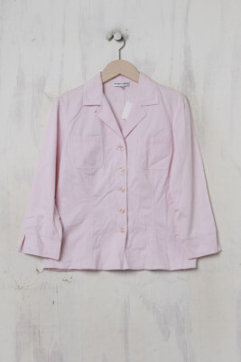 GERARD DAREL Blazer Jacket Cotton Patch Pockets D 38 light pink