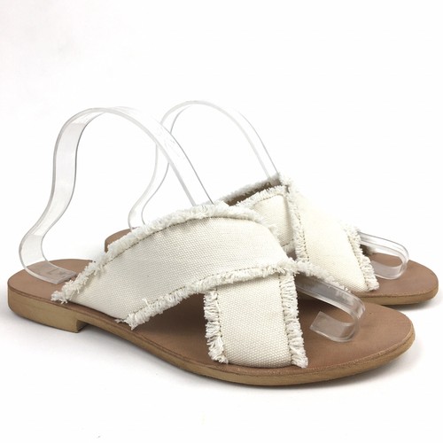 cream woven sandals