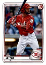 2020 Bowman Draft #BD-104 Quin Cotton Cincinnati Reds
