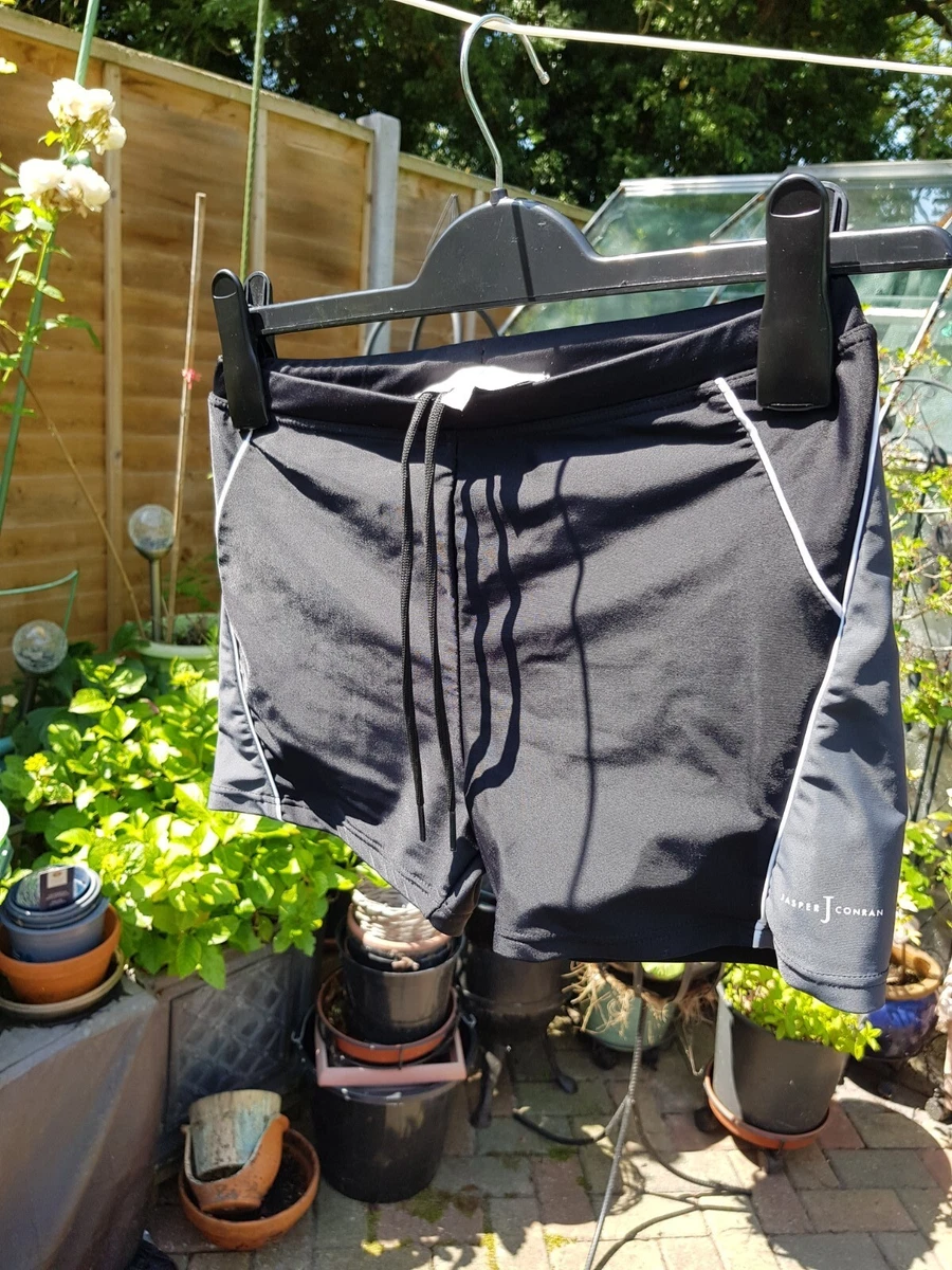Mens Jasper Conran Black Grey Swim trunks Size Small New Without tags. Stylish