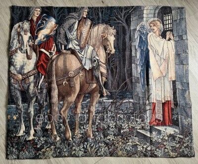 The failure to achieve the Holy Grail Tapestry William Morris Wall Hanging New