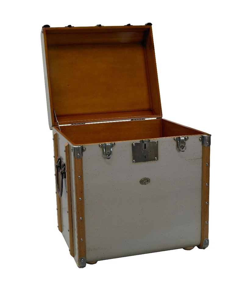 Authentic Models Beistelltisch "Koffertruhe" in silber, limitiert MF079S - Bild 3 von 4