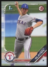 2019 BOWMAN DRAFT BD-24 JUSTIN SLATEN 1ST PAPER BASE QTY AVAIL RANGERS
