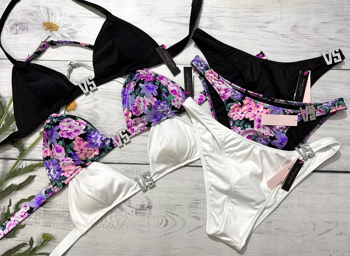 Victoria's Secret Swim VS Shine Hardware Bikini Swim Brazilian Set S M Victoria's Secret Swim VS Shine Hardware Bikini Swim Brazilian Set S M
