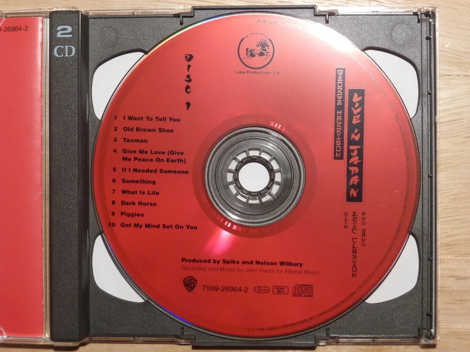 George Harrison with Eric Clapton + Band -Live in Japan -2 CD-Set NEUWERTIG- RAR - Bild 4 von 4